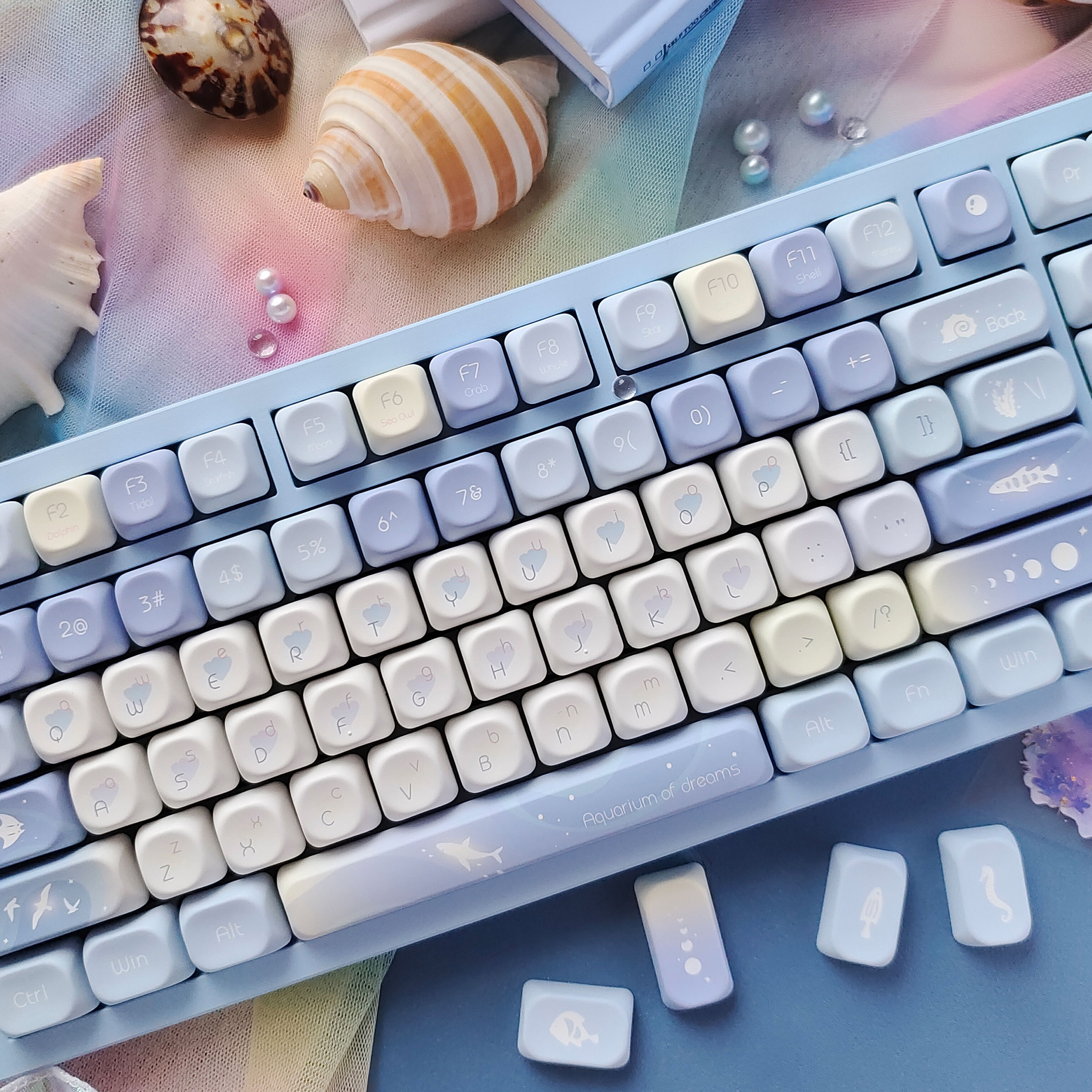 Five Sided Dye Sublimation Key - Gaming Keyboard Blue のレビューと価格