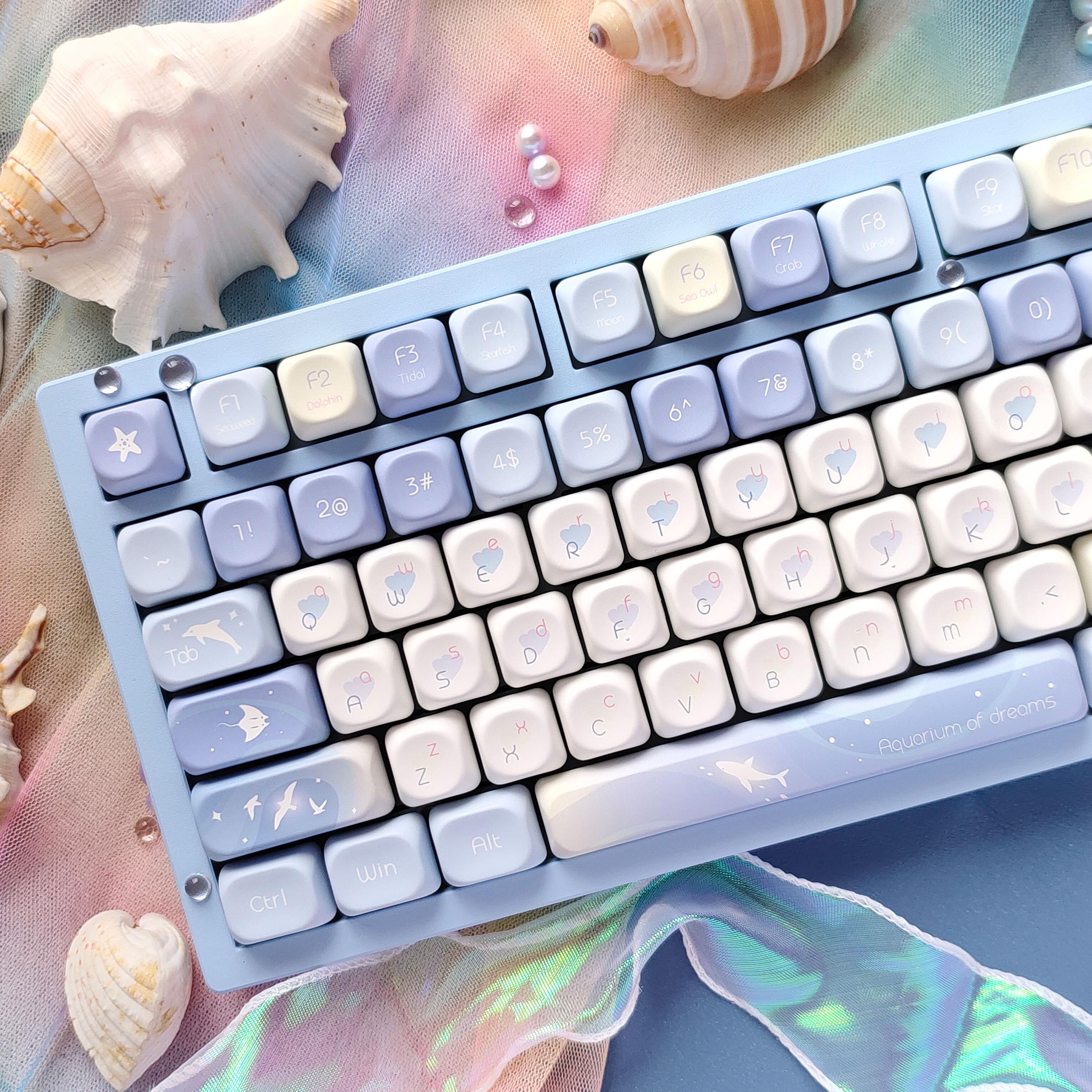 Five Sided Dye Sublimation Key - Gaming Keyboard Blue のレビューと価格