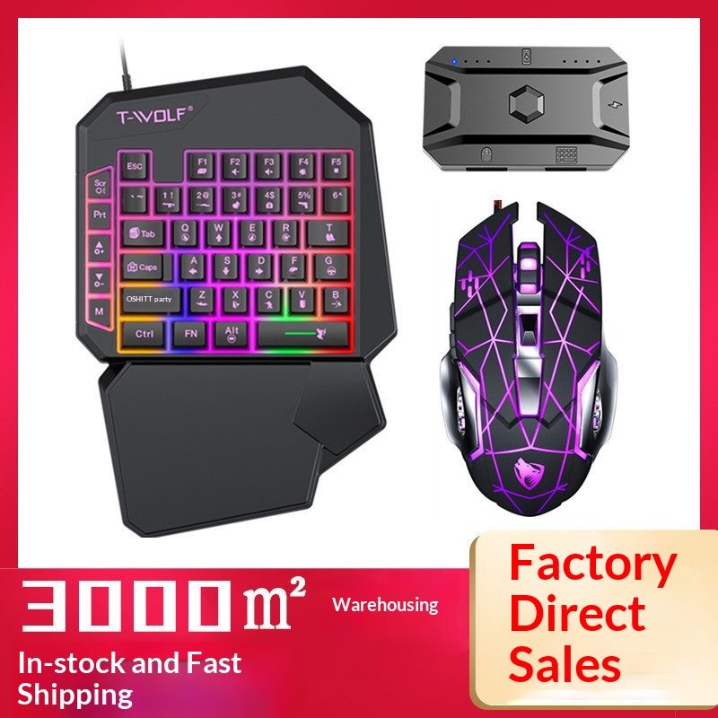 T-Wolf Tf950 5 In 1 One Handed - Keyboard Mouse Bundle Gaming のレビューと価格