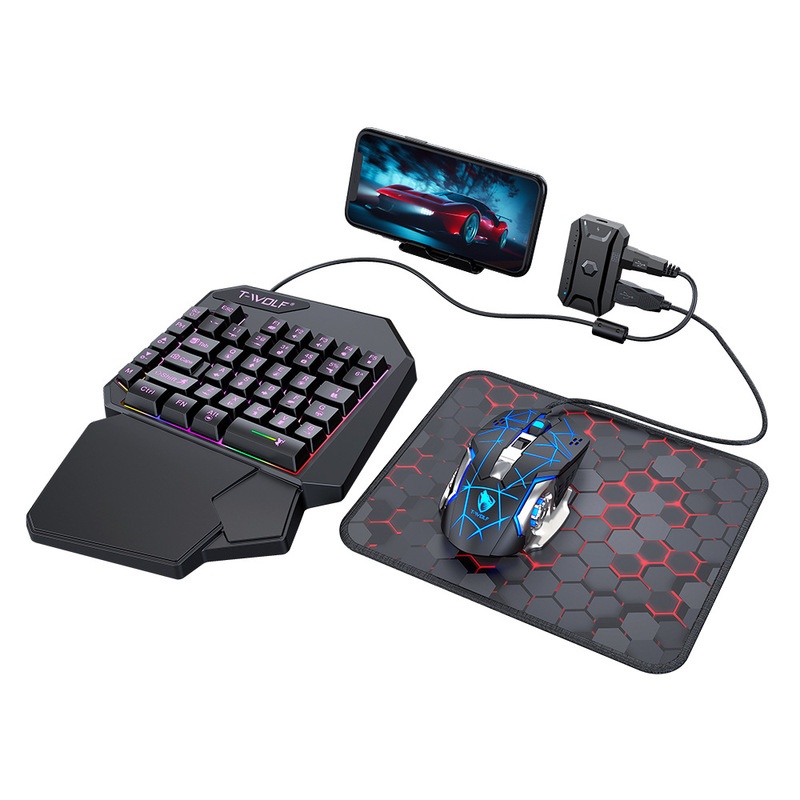 T-Wolf Tf950 5 In 1 One Handed - Keyboard Mouse Bundle Gaming のレビューと価格