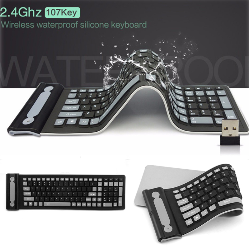 Foldable Silicone Wireless Key - Gaming Keyboard Budget のレビューと価格