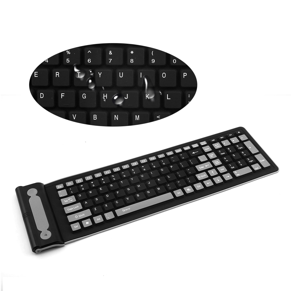 Foldable Silicone Wireless Key - Gaming Keyboard Budget のレビューと価格