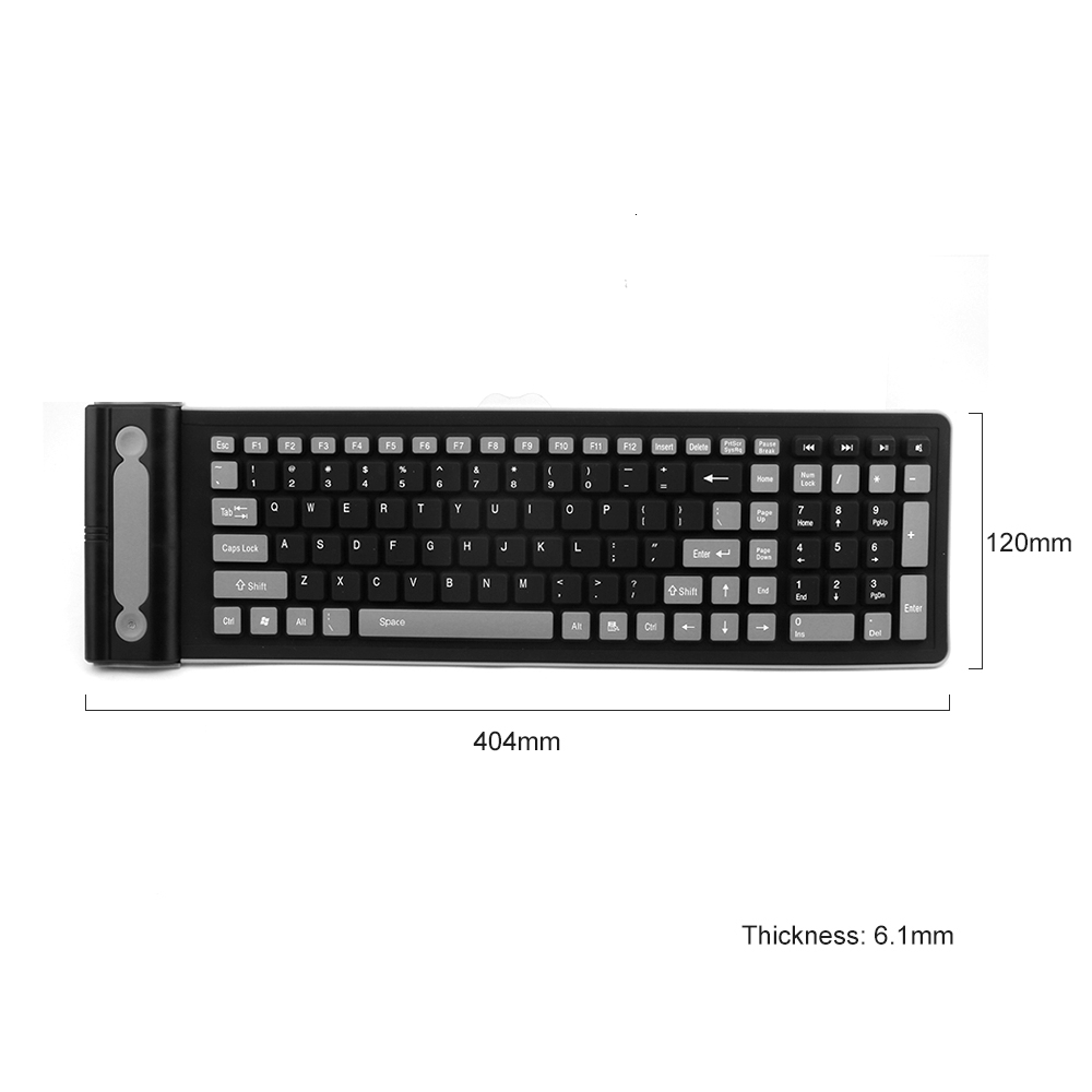 Foldable Silicone Wireless Key - Gaming Keyboard Budget のレビューと価格
