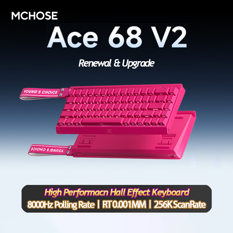 MCHOSE Ace 68 Hall Effect Magn - Gaming Keyboard Expensive のレビューと価格