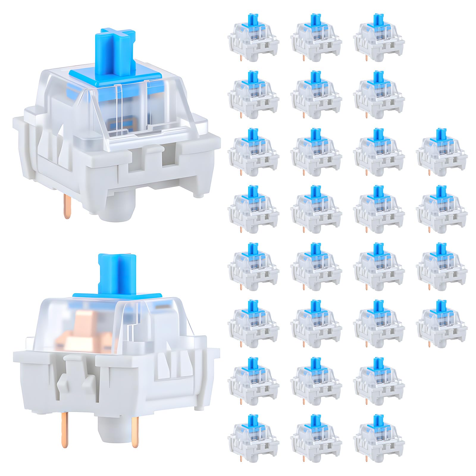 30 PCS Mechanical Keyboard Swi - Gaming Keyboard Blue のレビューと価格