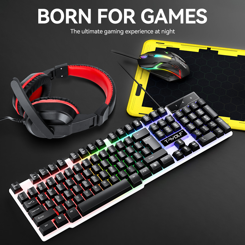 NEW USB Keyboard And Mouse Gam - Gaming Keyboard Mouse And Headset Combo のレビューと価格