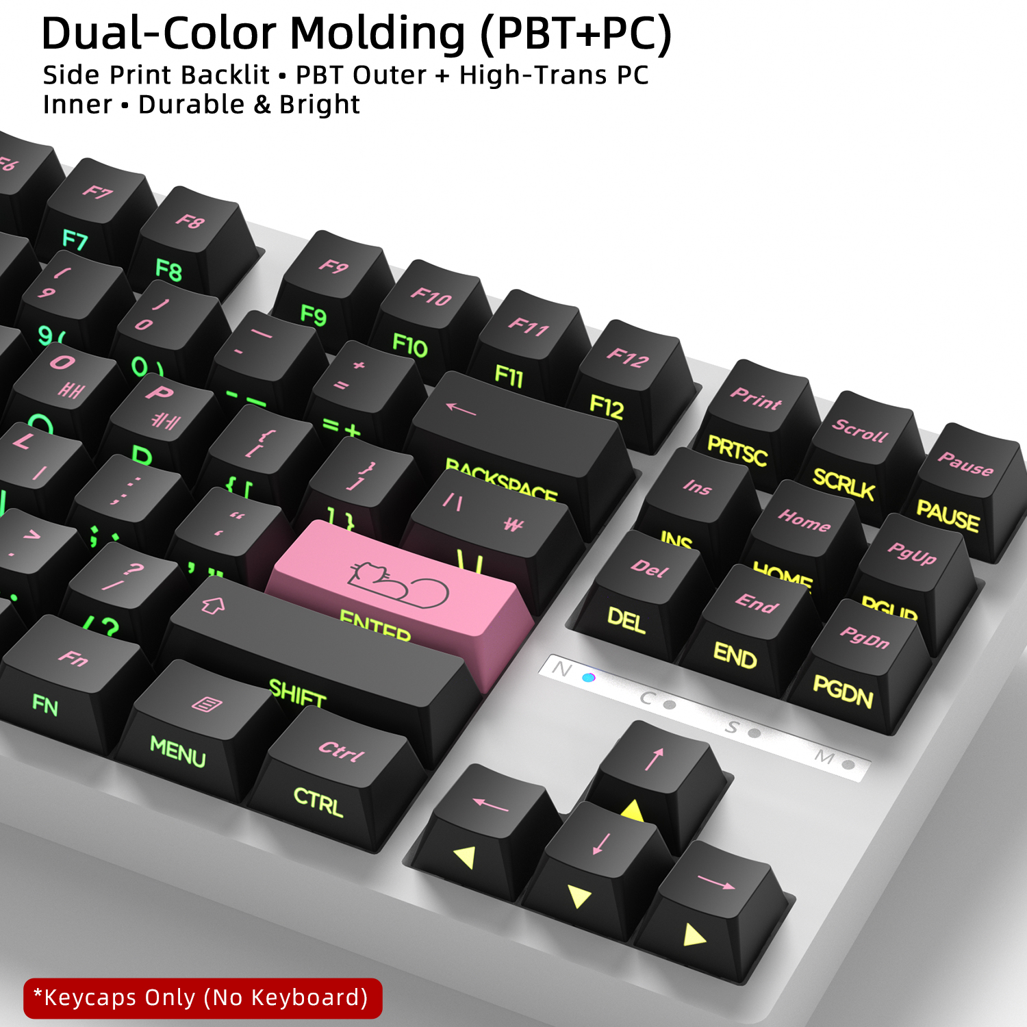 Cute Cat Side Printed Korean K - Keyboard Gaming Black のレビューと価格