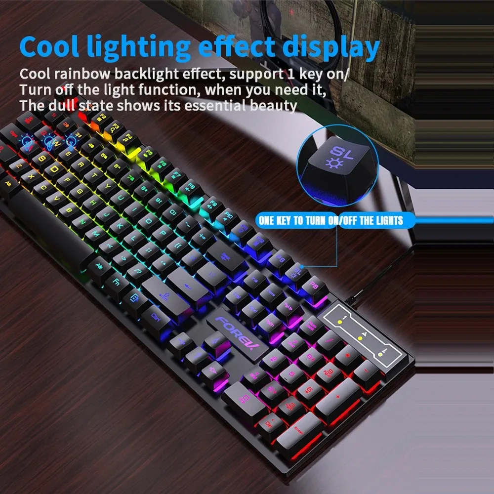 104 key Backlit Mechanical Key - Keyboard Mouse Bundle Gaming のレビューと価格