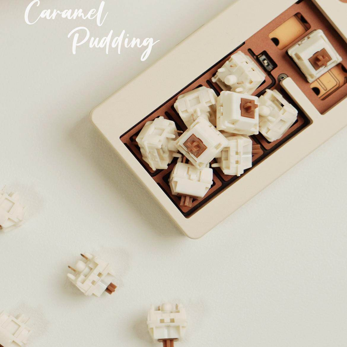 HMX Caramel Pudding V2 Switch  - Gaming Keyboard Thocky のレビューと価格