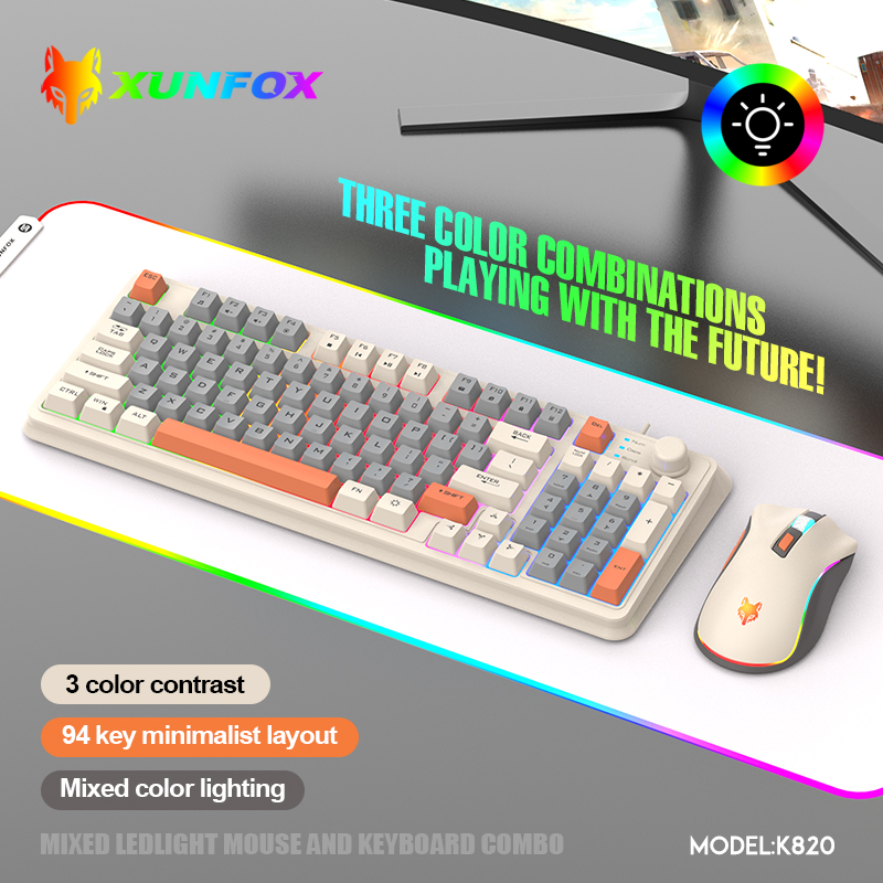 K820 USB Wired Game Keyboard M - Gaming Keyboard And Mouse Combo のレビューと価格