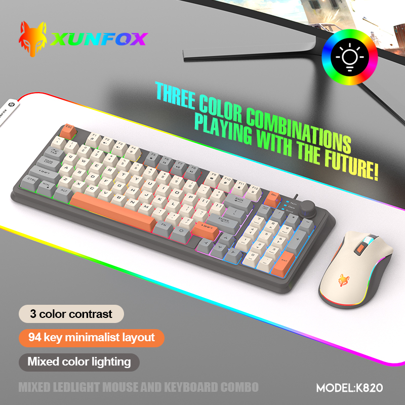 K820 USB Wired Game Keyboard M - Gaming Keyboard And Mouse Combo のレビューと価格