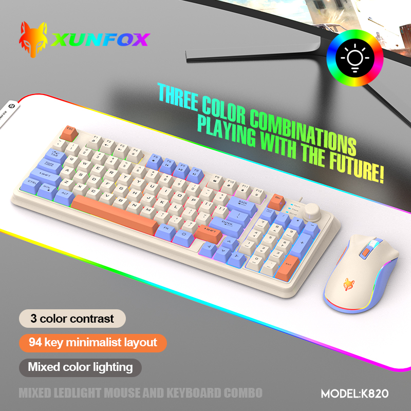 K820 USB Wired Game Keyboard M - Gaming Keyboard And Mouse Combo のレビューと価格