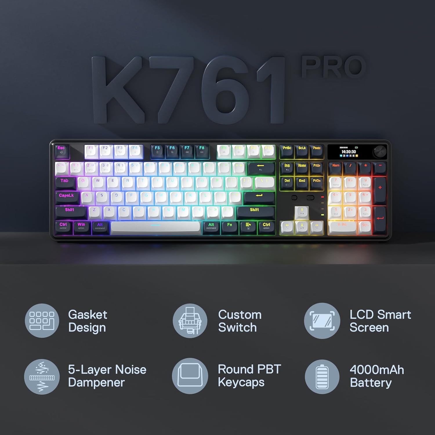 Redragon K761 Wireless Gasket  - Gaming Keyboard Mobile のレビューと価格