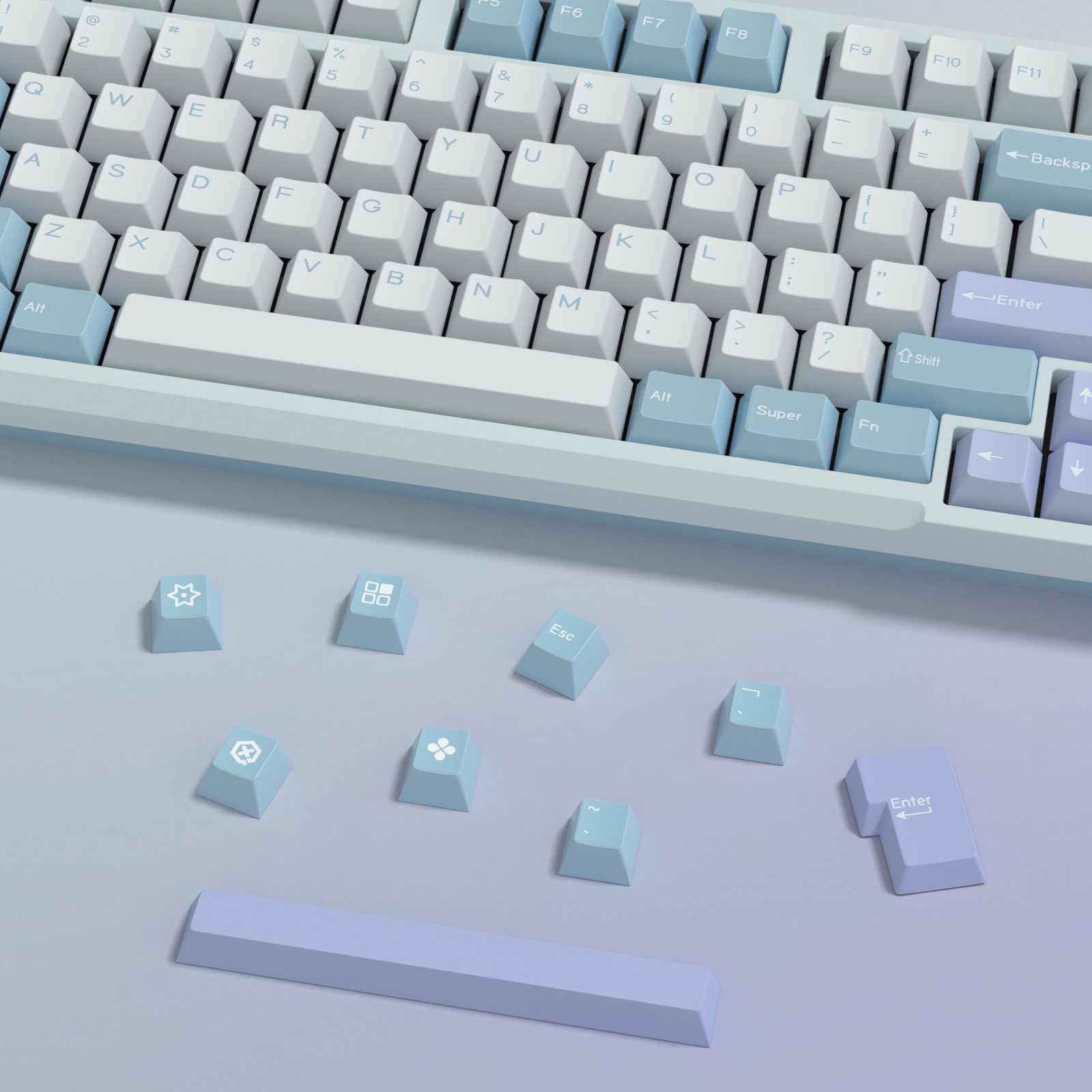KBDiy GMK Illusion Keycap Cher - Gaming Keyboard Extension のレビューと価格
