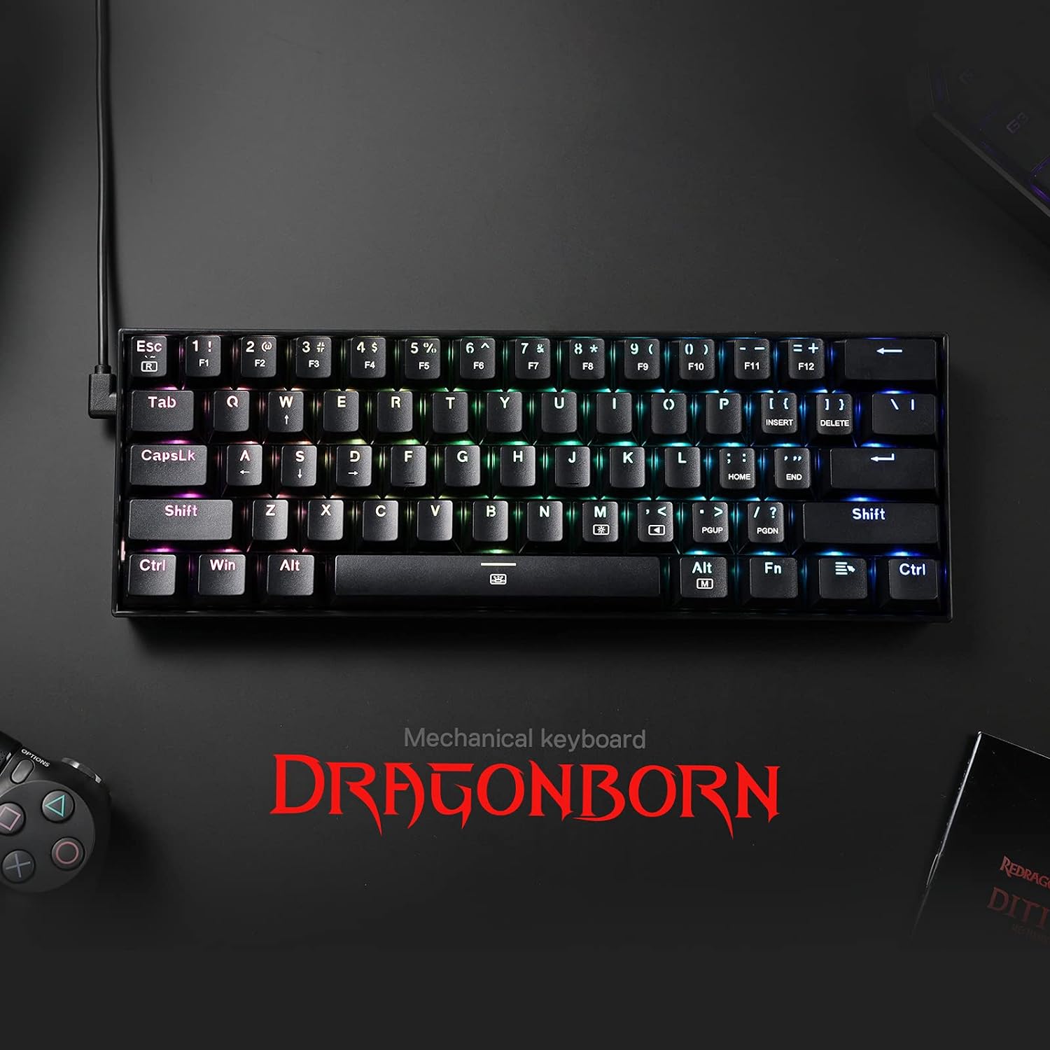 Redragon K630 Dragonborn 60% W - Gaming Keyboard Mobile のレビューと価格