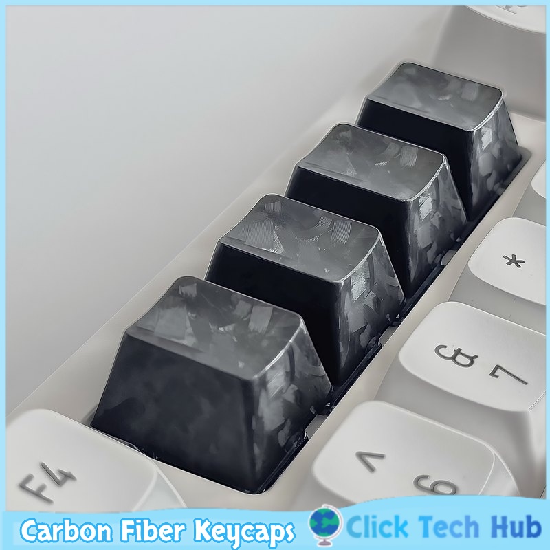 Black Carbon Fiber Keycaps 1pc - Keyboard Gaming Black のレビューと価格