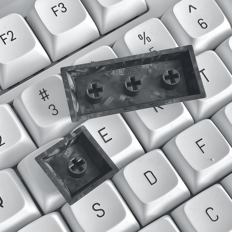 Black Carbon Fiber Keycaps 1pc - Keyboard Gaming Black のレビューと価格