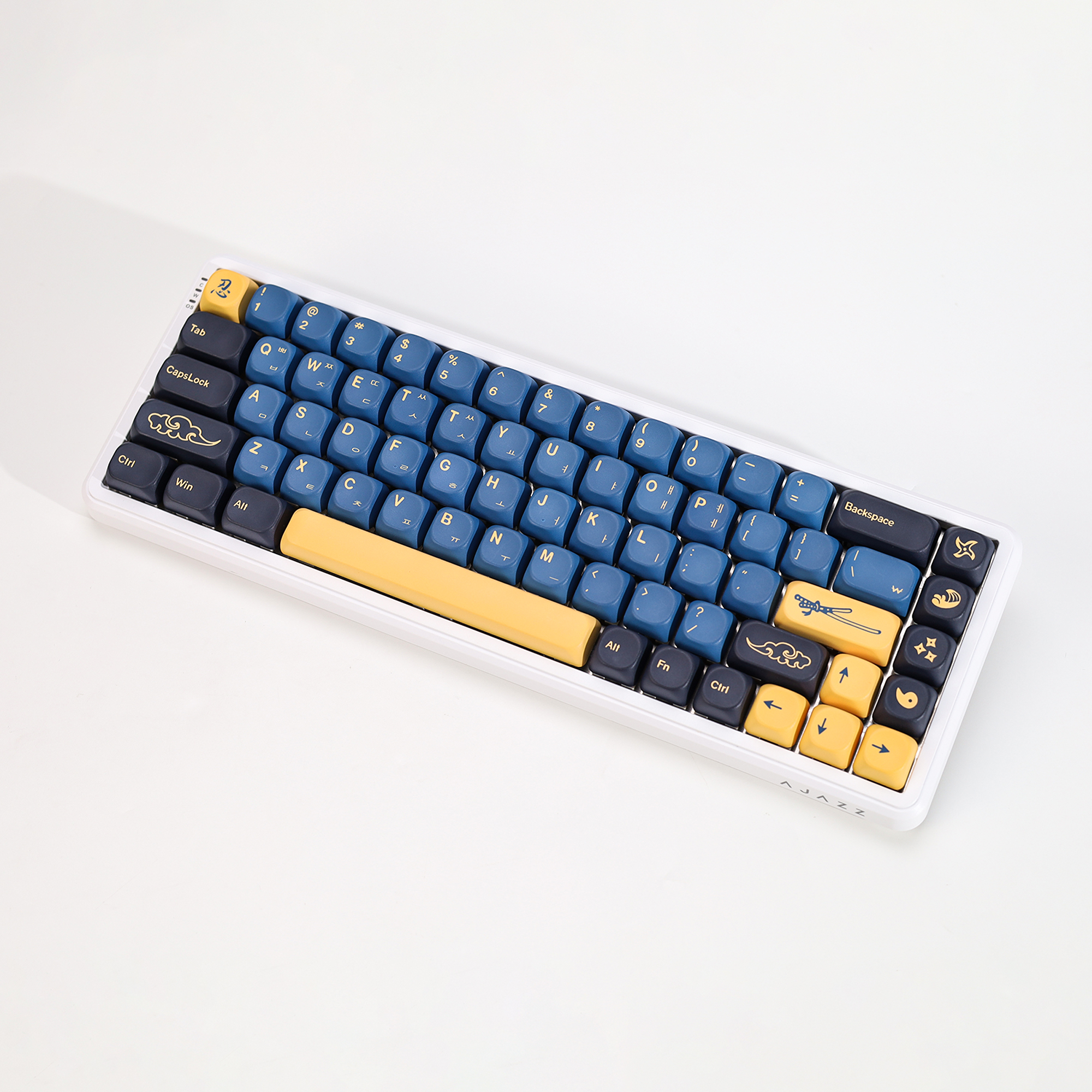KBDiy Korean Keycap Retro GMK  - Gaming Keyboard Blue のレビューと価格