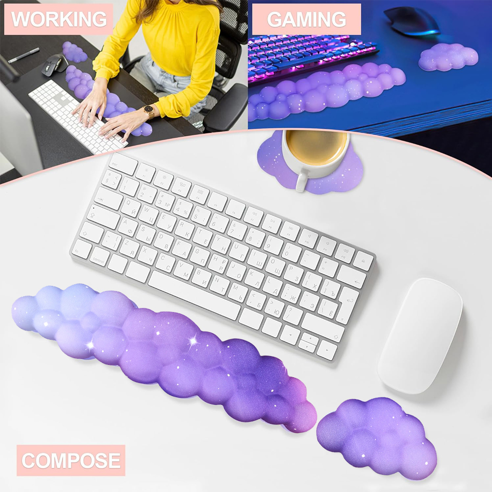 Mouse pad with wrist rest keyb - Keyboard Mouse Bundle Gaming のレビューと価格