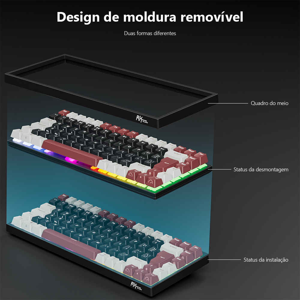 RK84 RK ROYAL KLUDGE Brazilian - Gaming Keyboard Budget のレビューと価格