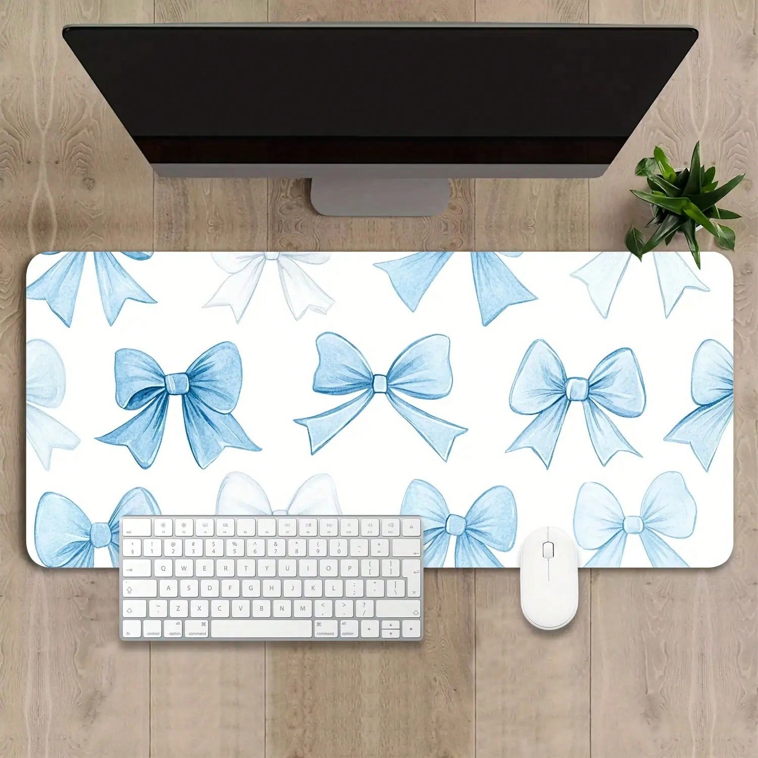 1 Pc Non-Slip Rubber Desk Mat  - Gaming Keyboard Blue のレビューと価格