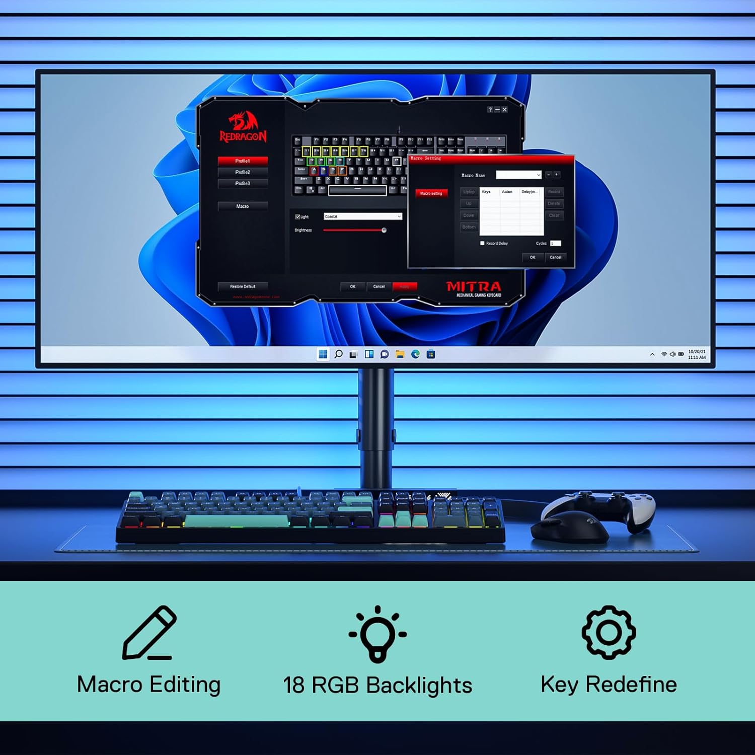 Redragon K582 SE Wired RGB 104 - Gaming Keyboard Mobile のレビューと価格