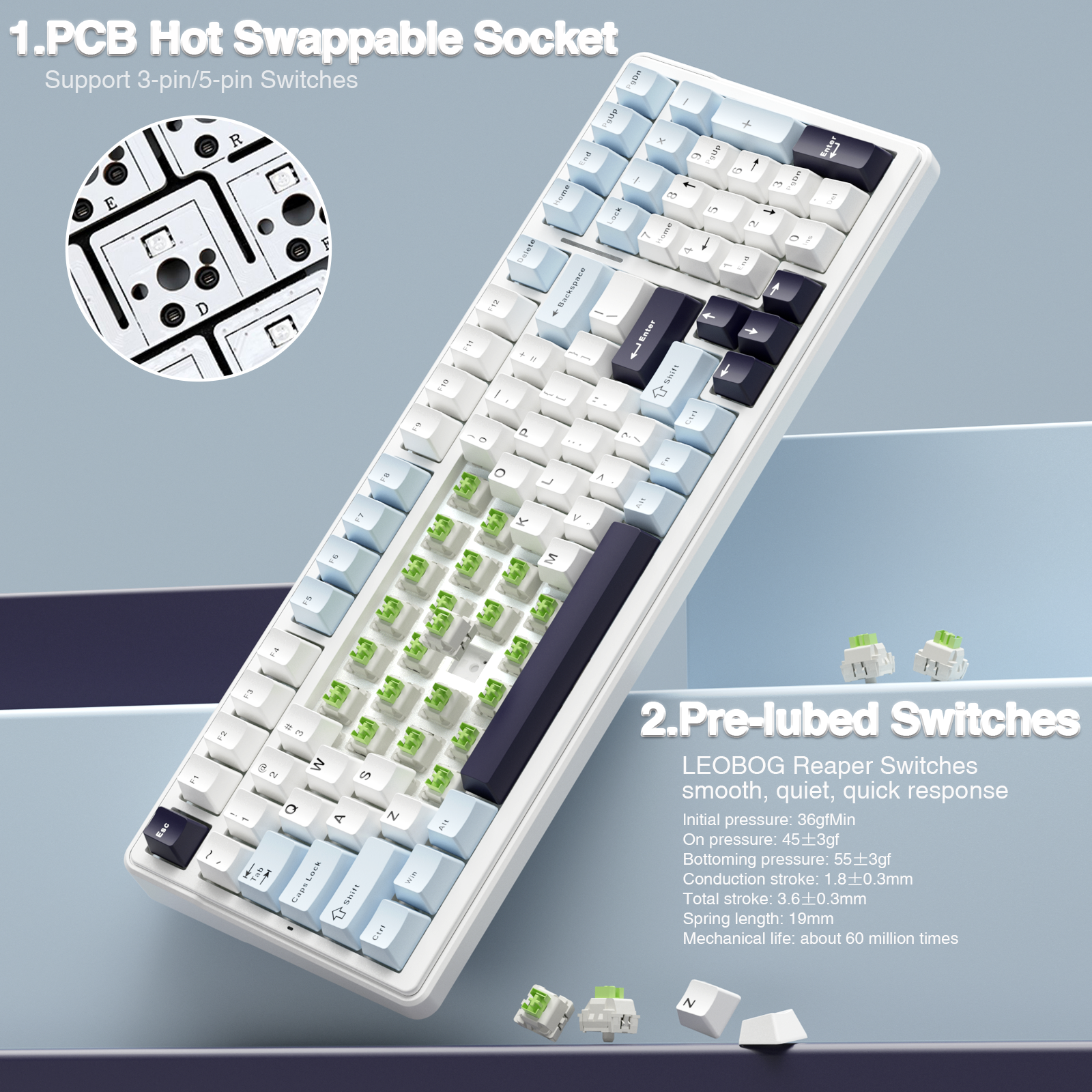AULA F99 Machanical Keyboard B - Gaming Keyboard Mobile のレビューと価格