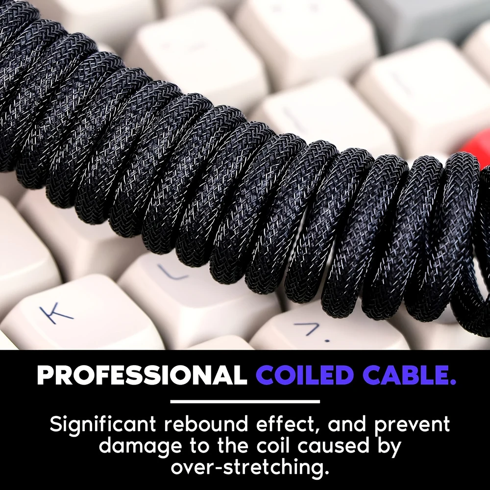 1.5m Coiled Keyboard Cable USB - Coiled Usb Cable のレビューと価格