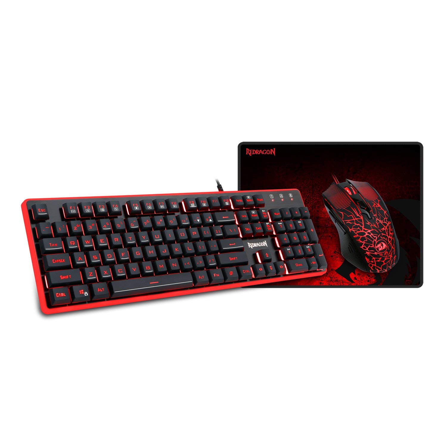 Redragon S107 Gaming Keyboard  - Gaming Keyboard And Mouse Combo のレビューと価格